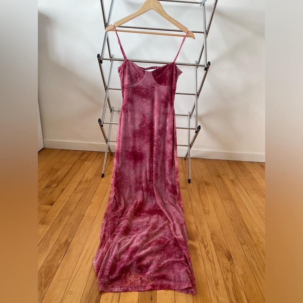 Burgundy / maroon midi dress - Princess Polly NEW